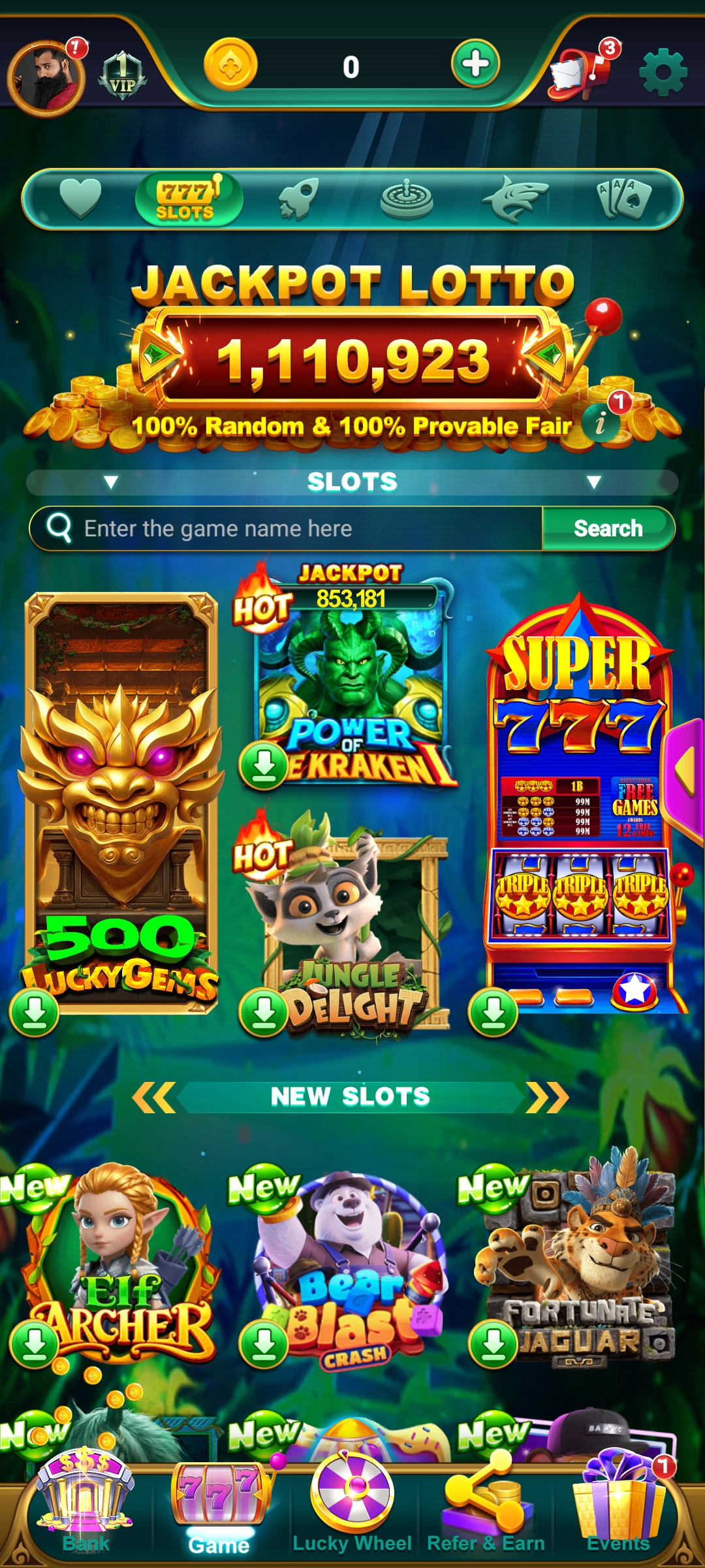 Core Games inside Yono Games